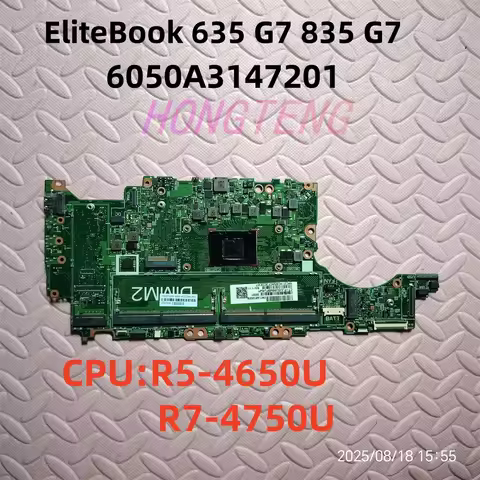 For HP EliteBook 843 G7 845 G7 Laptop Motherboard 6050A3147201 M22243-601 M22244-001 Notebook With R