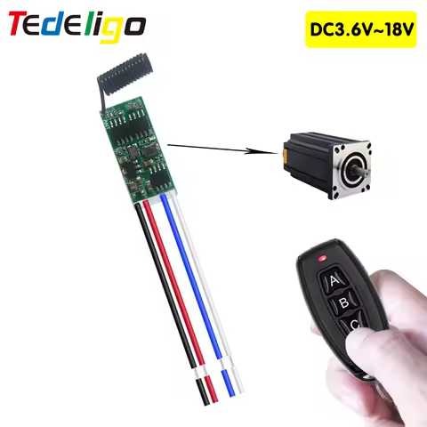 433.92Mhz Wireless RF Relay Receiver Module DC 3.6V 6V 12V 1CH Remote Control Switch and Transmitter