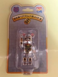 Bearbrick 招財貓 千萬兩 電鍍銀 bearbrick 100%