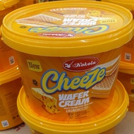 Kokola Butter Cheeze Wafer Cream 252gr Cream Cheese Flavor Biscuit Plastic Bucket