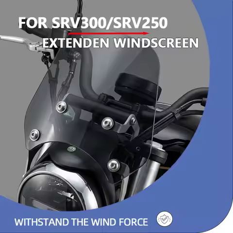For SRV300 SRV250 srv300 Motorcycle windshield With Stand Deflector Increase Height srv250 Extenden 