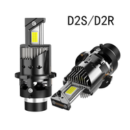 2 PC D2S D4S LED ไฟหน้ารถหลอดไฟ 1:1 Turbo LED D1S D2R D3S D4R High Power Super Bright 6000K Auto โคม