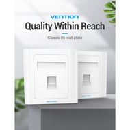 Vention RJ45 UTP Keystone Jack Network Faceplate Wall Plate