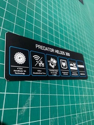 Stiker Spesifikasi Laptop Acer Predator