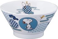 Peanuts SN2102-311 Snoopy Noodle Bowl (33.8 fl oz (1,000 ml) Ramen Bowl, Noodle Bowl, Matsu-Blue Kis