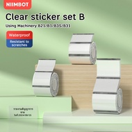 NIIMBOT B21 B1 B3S Transparent Label Printing Paper Name Sticker Sticker Waterproof Self-Label Maker