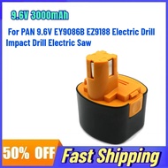 9.6V 3000mAh Rechargeable Battery for PAN 9.6V EY9086B EZ9188 Electric Drill Impact Drill Electric S