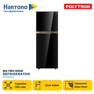 POLYTRON KULKAS 2 PINTU BESAR BIG 2 DOOR REFRIGERATOR INVERTER BELLEZA PRM495X