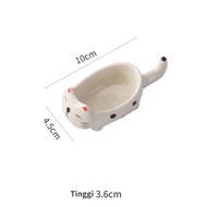 Sauce Plate Ceramic Keramik Piring Mangkok Cute Ceramic Piring Saus Bermotif Kucing
