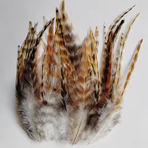 200Pcs/lot 4-6inches 10-15cm Nature Rooster Saddle Hackle Feathers for Crafts DIY Jewelry Costume Ha