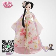 芭比娃娃 可兒娃娃古典中國四季仙子送支架關節換裝古裝服飾洋娃娃女孩玩具 4色