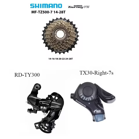 SHIMANO Tourney 6v 7v Groupset 6/7 Speed SL TX30 shifters RD TY300 Rear Derailleur MF TZ500 Freewhee