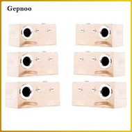 [Gepnoo] Nesting Breeding Box Wooden Birdhouse with Perch for Lovebird Budgie Finch Outdoor Garden C
