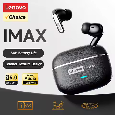 Choice Lenovo LE208 Wireless Earphones ENC Call Noise Cancellation Bluetooth V6.0 HIFI Headphone Lea