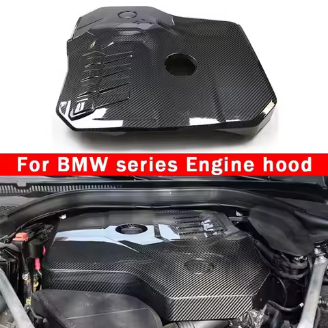 For BMW 3 4 5 6 7 series G20 G22 G30 G38 G11 G12 6GT G32 Carbon fiber engine hood B48 2.0T 4-cylinde