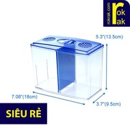 Mini betta fish tank with 2 removable compartments - betta fish tank