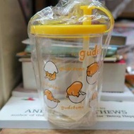 台版 Sanrio 蛋黃哥 無力蛋 梳乎蛋 Gudetama 飲管 吸管 膠杯 1款 Plastic Cup