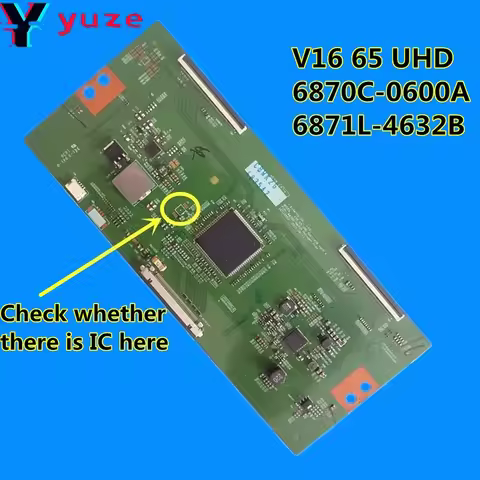 T-CON Logic Board V16 65 UHD 6870C-0600A 6871L-4632B For LG 4K 65LG61CH-CD 65UH615V 65UH652T 65UH615