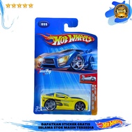 Hot Wheels Blue Card Tooned Corvette C6 Yellow Timothy Diecast