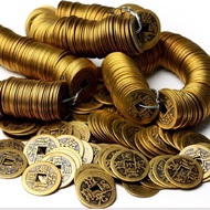 Combo of 100 antique feng shui coins made of pure copper 2.3cm