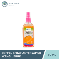 Soffell Spray Wangi Kulit Jeruk 80 mL - Cairan Spray Anti Nyamuk