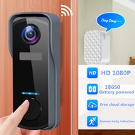 new ZSD P1 doorbell viewer WIFI smart doorbell camera 1080P video intercom night vision apartment wireless doorbell camera IP66 waterproof cloud storage doorbell