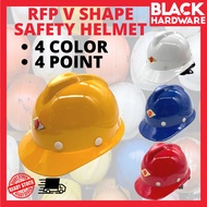 Black Hardware Fiber Fiberglass Safety Helmet Hat Cap PPE Head Protection Hardness Topi Kerja Kesela