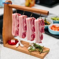[Hellery] Food Rack Cooking Accessories with Drip Tray Freestanding Space Saving Utility Mount for H