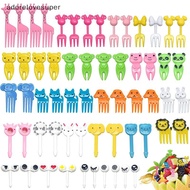 AD1MY Mini Cartoon Kids Fruit Forks Food Grade Plastic Bento Accessories, 60-100 pcs Martijn