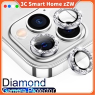 Diamond camera lens protector for iPhone 13 11 12 Pro Max 11 12 13 Pro 12 13 mini 14 Pro 14 plus tempered glass cover