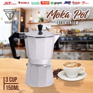 Moka pot 3 cups / aluminum mokapot 3 cups / coffee pot / espresso maker