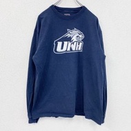 古著Jansport 長袖T卹，藏青色，L碼