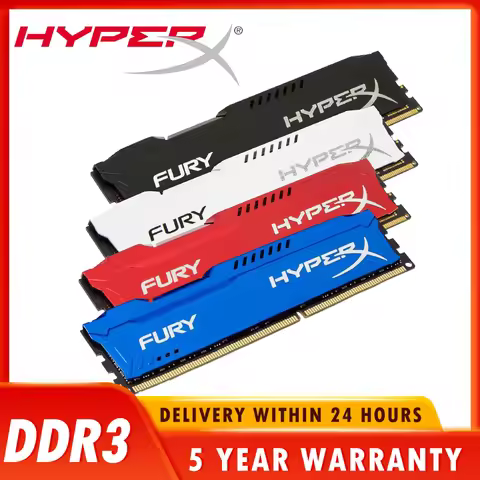 HyperX FURY DDR3 8GB 1600MHz 1866MHz 240-Pin 1.5V DRAM DIMM PC3-14900 PC3-12800 Suitable for desktop