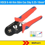 HSC8 6-4A Cos Hollow Pipe Press Pliers, Wire Size 0.25-10mm2, 23-7AWG