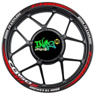 HONDA CB150X VELG LIST STICKER NEW CUTTING STICKER