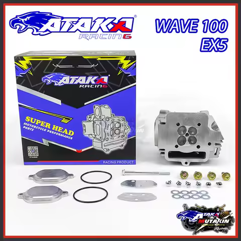 ATAKA Motorcycle WAVE 100 XRM110 17/19MM 19/22MM 4V Cylinder Head Set EX5 Astrea Star Prima Grand Su
