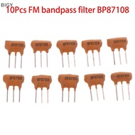 [IBY] 10Pcs Ceramic Filter FM Bandpass Filter BP87108 87-108KHZ High Frequency 3 Pin Accessories [SG