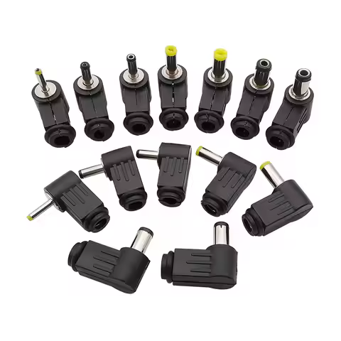 DC Power Male Plug Soldering Type Connector Right Angle DC Plugs 2.5x0.7 3.5x1.1 3.5x1.35 4.0x1.7 4.