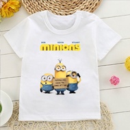 【220G 100%Cotton T-shirt】DUDU 2026 New Style Cartoon Minions T-Shirt Game Costume Cartoon Print 20