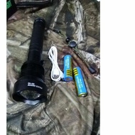 Lampu suluh cas usb p-90 28K watt