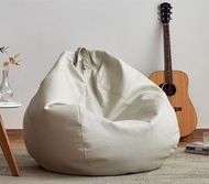 SPHouse - 白色 XL 榻榻米豆袋懶人沙發 100CM X 120CM