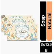 Camay Beauty Bar Soap Natural - 125 grams x 3 bars