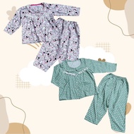 Girls' long-sleeved lotus collar pants set DB018 DB085