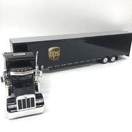 Genuine 1: 53Tonkin Peterbilt Peterbilt Truck UPS Express Container Truck Simulation Alloy Truck