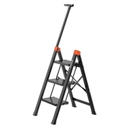 ‍🚢Zhida Household Multi-Functional Collapsible Ladder Thickened Aluminium Alloy Herringbone Ladder Three-Step Stairs Sma