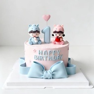 Ready Stock 2026 Cute Baby Hourse Boy n Girl Cake Topper