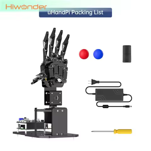 Hiwonder uHandPi AI Vision Robotic Hand Programmable Robot Left Right Hand with Raspberry Pi 5 4GB/8