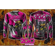 2026 New 2GO EXPRESS Racing Theme Long Sleeve Top Cool Cartoon Motorcycle Printed Personalized Sport