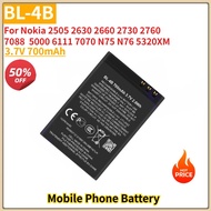 BL-4B High Quality Phone Battery 3.7V 700mAh For Nokia 2505 2630 2660 2760 7088 2730 5000 6111 7070 