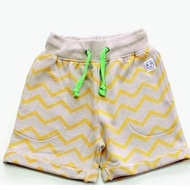 2015 春夏 indikidual 黃色波浪紋短褲
